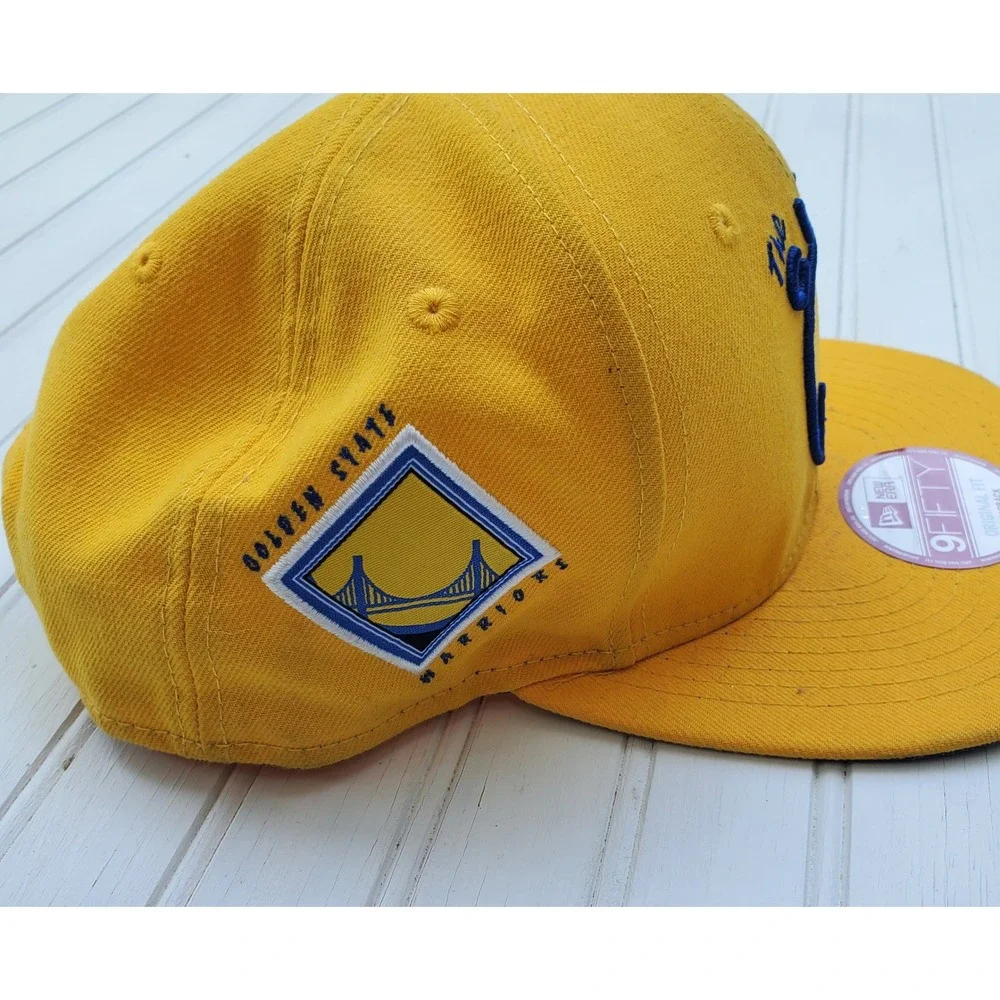 New Era 9FIFTY Golden State Warriors The City Snapback Hat Yellow Blue NBA OSFM